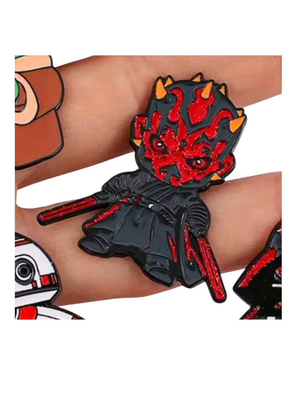 Star Wars Darth Maul Pin - Black, Red, Orange